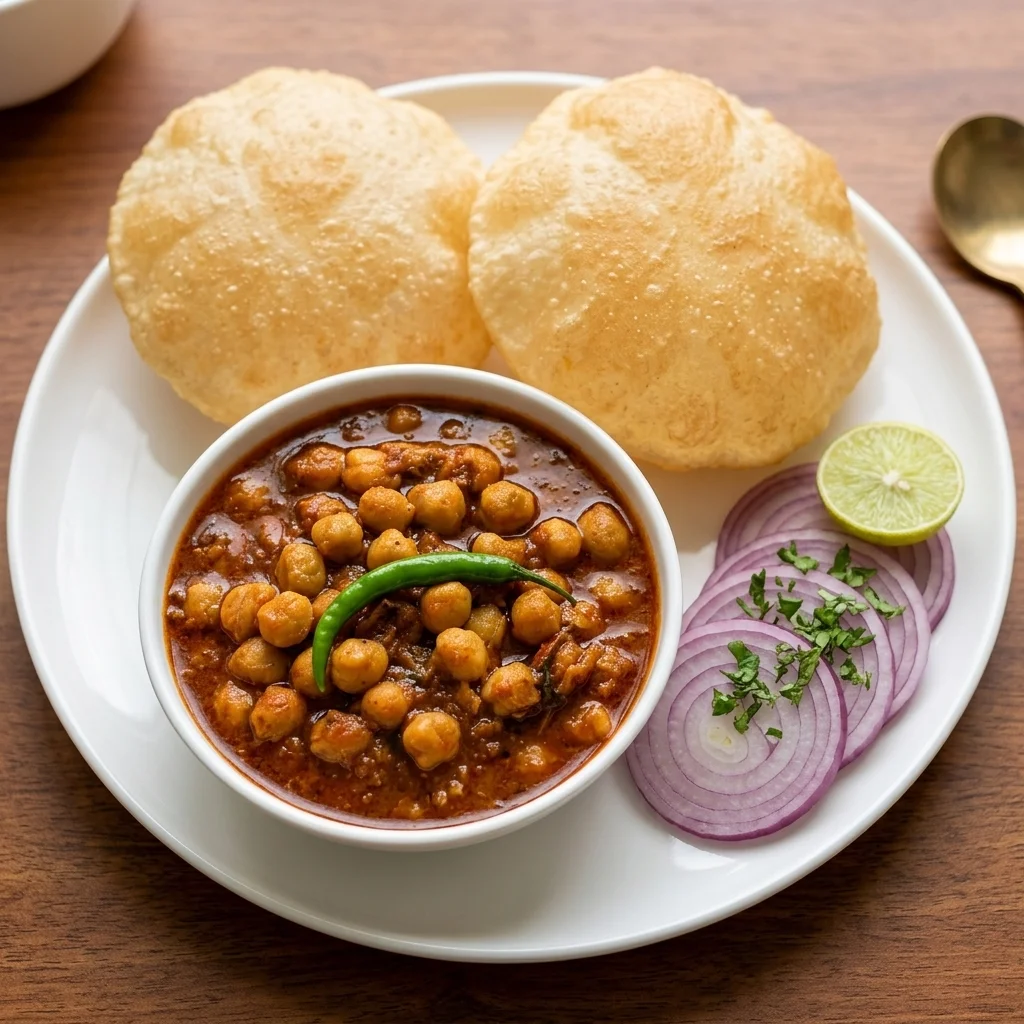 Chole Bhature — Indian street food chaat at Mother India Calgary NE